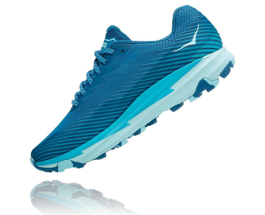 Hoka One One Trail Schoenen Dames - Torrent 2 - Blauw - HR5632704